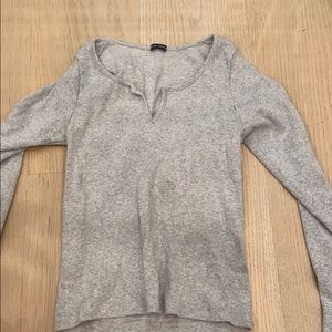 BRANDY MELVILLE long sleeve grey shirt.